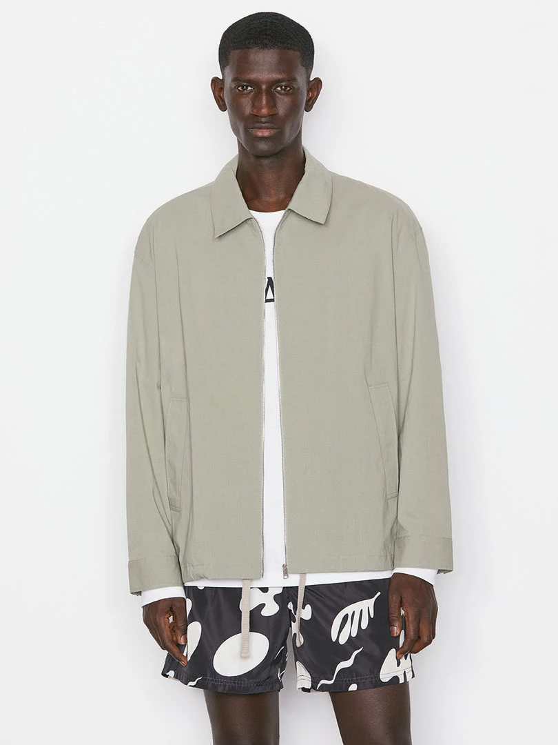 Cheap βοΈ Frame-denim Poplin Coach Jacket -- Grey Green Men π 1 Frame-denim Poplin Coach Jacket -- Grey Green Men