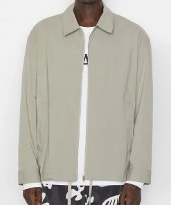Cheap βοΈ Frame-denim Poplin Coach Jacket -- Grey Green Men π 10 Frame-denim Poplin Coach Jacket -- Grey Green Men
