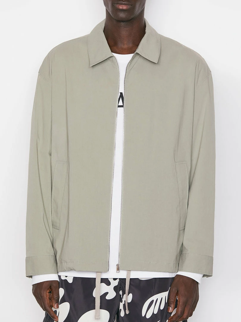 Cheap βοΈ Frame-denim Poplin Coach Jacket -- Grey Green Men π 4 Frame-denim Poplin Coach Jacket -- Grey Green Men