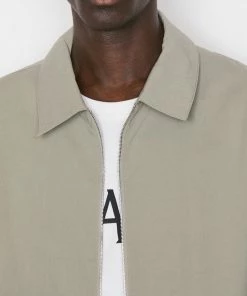 Cheap βοΈ Frame-denim Poplin Coach Jacket -- Grey Green Men π 12 Frame-denim Poplin Coach Jacket -- Grey Green Men