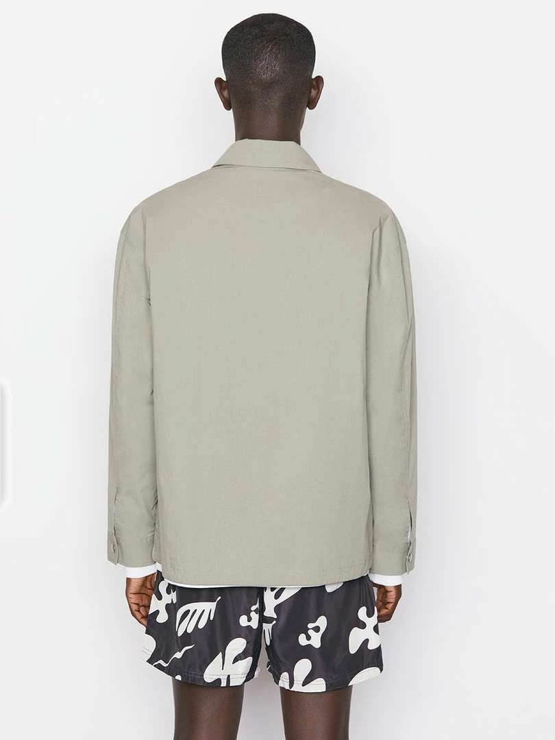 Cheap βοΈ Frame-denim Poplin Coach Jacket -- Grey Green Men π 7 Frame-denim Poplin Coach Jacket -- Grey Green Men