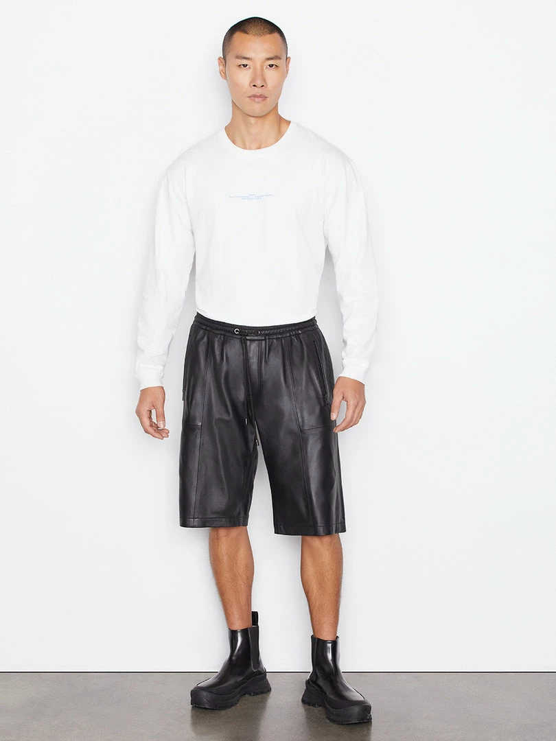 Best deal π₯° Frame-denim Men Bonded Leather Short -- Noir β 2 Frame-denim Men Bonded Leather Short -- Noir