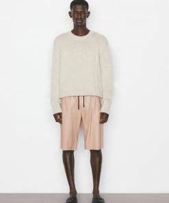 Frame-denim Bonded Leather Short -- Brick Men