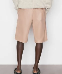 Frame-denim Bonded Leather Short -- Brick Men