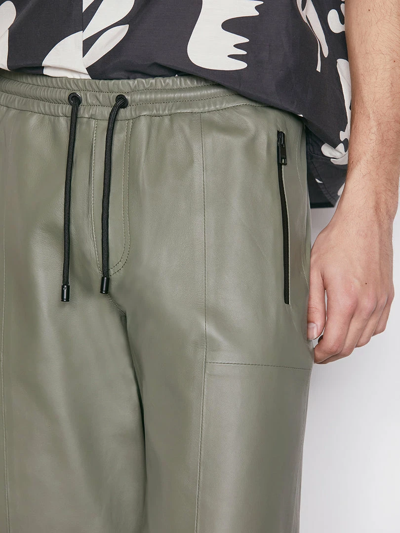 Outlet π€© Frame-denim Bonded Leather Short -- Grey Green π 8 Frame-denim Bonded Leather Short -- Grey Green