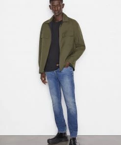 Frame-denim Men Tech Tailored Overshirt -- Khaki Green