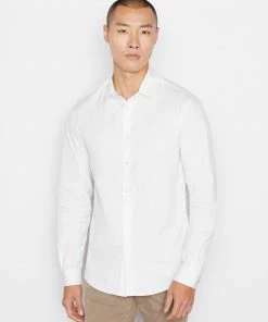 Frame-denim Stretch Poplin Shirt -- Blanc Men