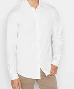 Frame-denim Stretch Poplin Shirt -- Blanc Men