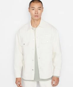 Frame-denim Modern Blocking Overshirt -- Natural Men