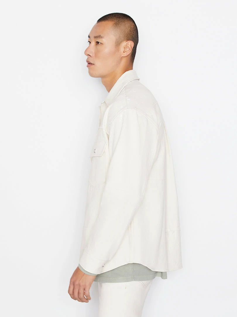 Best deal π― Frame-denim Modern Blocking Overshirt -- Natural Men π€© 4 Frame-denim Modern Blocking Overshirt -- Natural Men