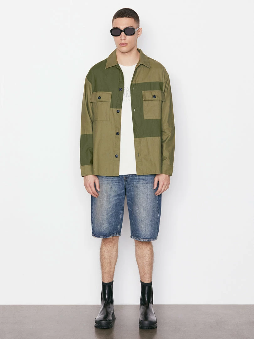 Cheapest π Frame-denim Tonal Patchwork π Shirt -- Rifle Green Men π₯° 2 Frame-denim Tonal Patchwork Shirt -- Rifle Green Men
