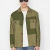Frame-denim Tonal Patchwork Shirt -- Rifle Green Men