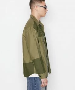 Cheapest π Frame-denim Tonal Patchwork π Shirt -- Rifle Green Men π₯° 10 Frame-denim Tonal Patchwork Shirt -- Rifle Green Men