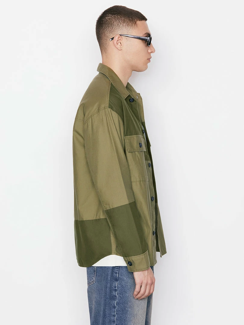 Cheapest π Frame-denim Tonal Patchwork π Shirt -- Rifle Green Men π₯° 4 Frame-denim Tonal Patchwork Shirt -- Rifle Green Men