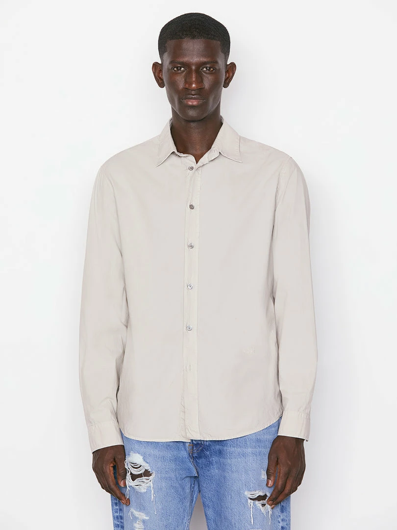 Cheap π Frame-denim Classic Poplin π Shirt -- Grey Green Men π 1 Frame-denim Classic Poplin Shirt -- Grey Green Men