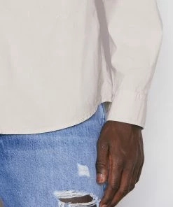 Cheap π Frame-denim Classic Poplin π Shirt -- Grey Green Men π 10 Frame-denim Classic Poplin Shirt -- Grey Green Men