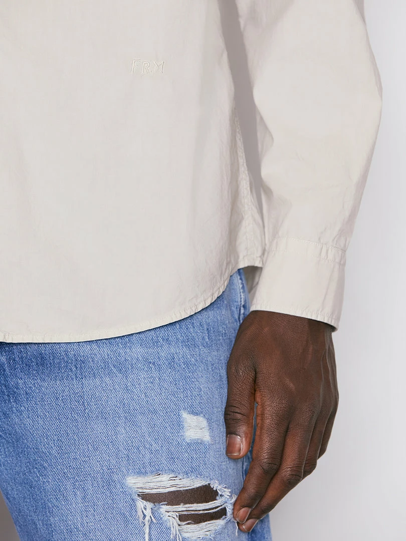 Cheap π Frame-denim Classic Poplin π Shirt -- Grey Green Men π 4 Frame-denim Classic Poplin Shirt -- Grey Green Men