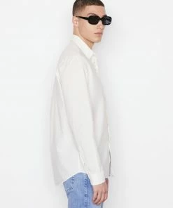 Frame-denim Classic Poplin Shirt -- Milk Men