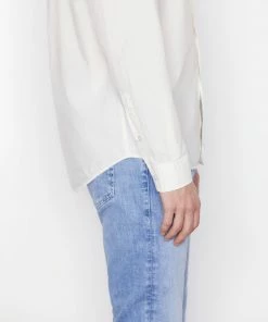 Frame-denim Classic Poplin Shirt -- Milk Men