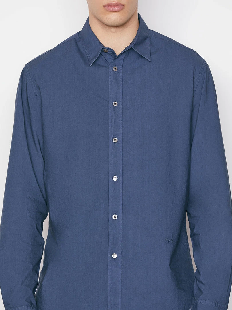 Budget βοΈ Frame-denim Classic Poplin π Shirt -- Navy Men β¨ 3 Frame-denim Classic Poplin Shirt -- Navy Men