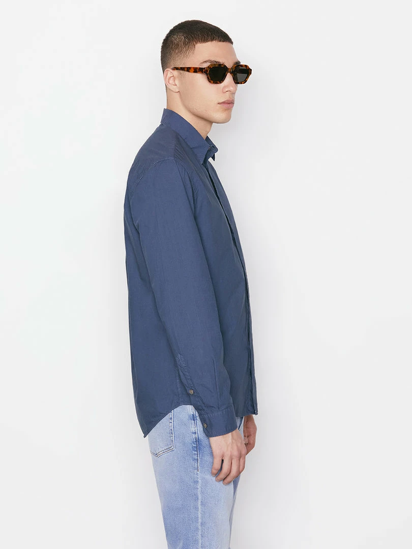 Budget βοΈ Frame-denim Classic Poplin π Shirt -- Navy Men β¨ 4 Frame-denim Classic Poplin Shirt -- Navy Men