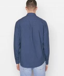 Budget βοΈ Frame-denim Classic Poplin π Shirt -- Navy Men β¨ 11 Frame-denim Classic Poplin Shirt -- Navy Men