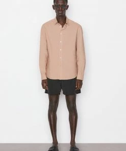 Frame-denim Classic Poplin Shirt -- Powder Brick Men