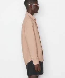 New π Frame-denim Classic Poplin π Shirt -- Powder Brick Men β 12 Frame-denim Classic Poplin Shirt -- Powder Brick Men