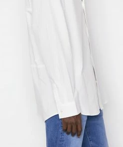 Frame-denim Men Long Sleeve Oversized Shirt -- Blanc