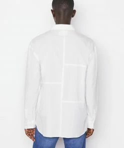 Frame-denim Men Long Sleeve Oversized Shirt -- Blanc