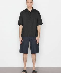 Frame-denim Short Sleeve Oversized Shirt -- Noir Men