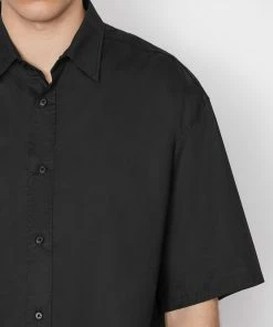 Deals β Frame-denim Short Sleeve Oversized π Shirt -- Noir Men π― 12 Frame-denim Short Sleeve Oversized Shirt -- Noir Men