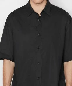 Deals β Frame-denim Short Sleeve Oversized π Shirt -- Noir Men π― 19 Frame-denim Short Sleeve Oversized Shirt -- Noir Men