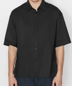 Deals β Frame-denim Short Sleeve Oversized π Shirt -- Noir Men π― 16 Frame-denim Short Sleeve Oversized Shirt -- Noir Men