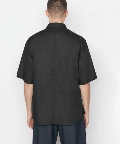 Deals β Frame-denim Short Sleeve Oversized π Shirt -- Noir Men π― 17 Frame-denim Short Sleeve Oversized Shirt -- Noir Men