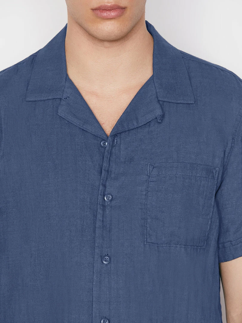 Best deal π Frame-denim Men Short Sleeve Camp Collar π Shirt -- Navy π 3 Frame-denim Men Short Sleeve Camp Collar Shirt -- Navy