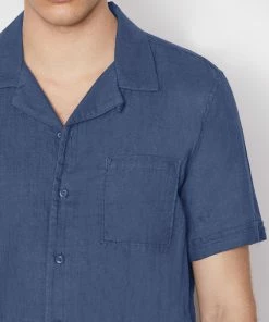 Best deal π Frame-denim Men Short Sleeve Camp Collar π Shirt -- Navy π 12 Frame-denim Men Short Sleeve Camp Collar Shirt -- Navy