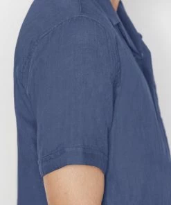 Best deal π Frame-denim Men Short Sleeve Camp Collar π Shirt -- Navy π 11 Frame-denim Men Short Sleeve Camp Collar Shirt -- Navy