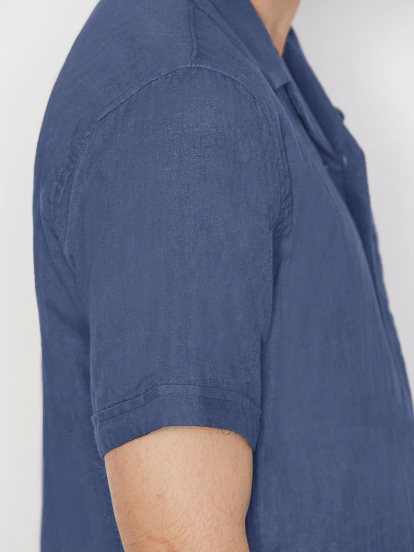 Best deal π Frame-denim Men Short Sleeve Camp Collar π Shirt -- Navy π 5 Frame-denim Men Short Sleeve Camp Collar Shirt -- Navy