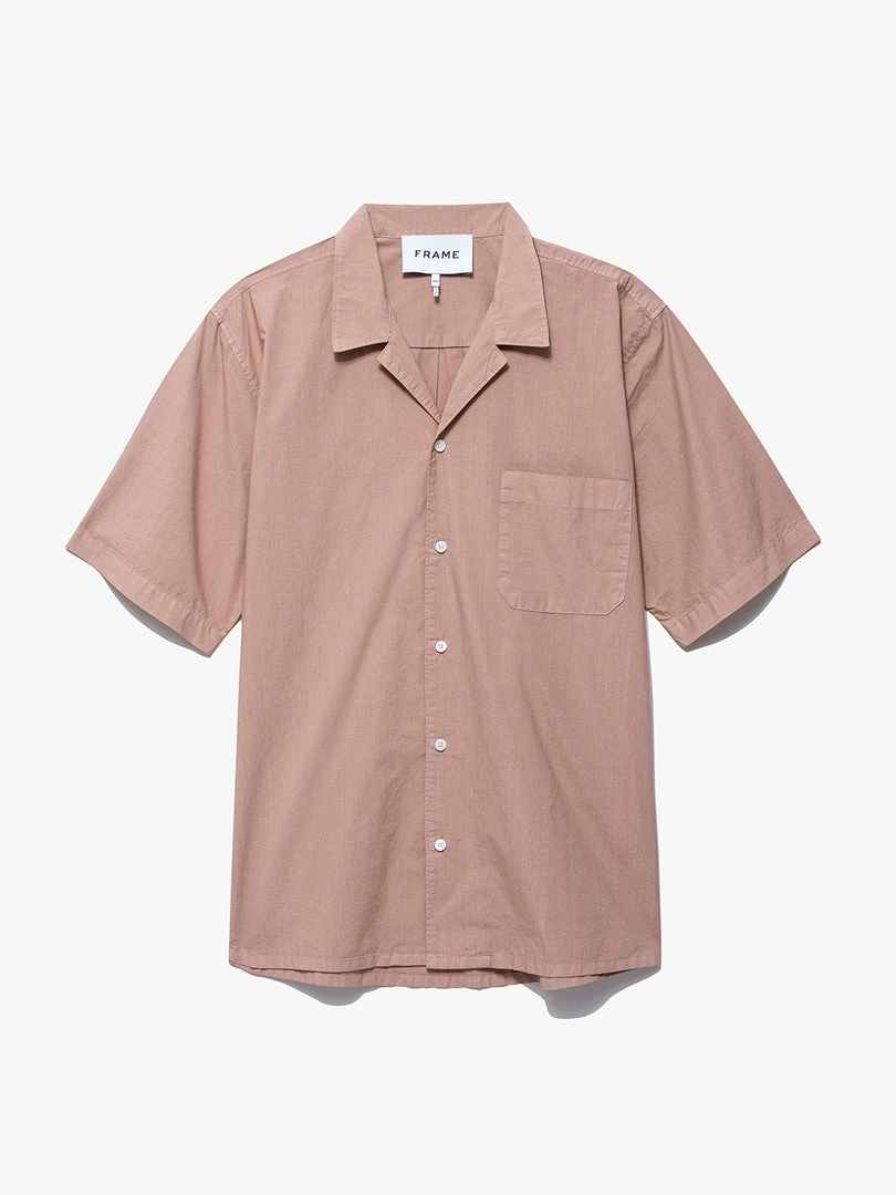 Wholesale β¨ Frame-denim Short Sleeve Camp Collar π Shirt -- Powder Brick π 7 Frame-denim Short Sleeve Camp Collar Shirt -- Powder Brick