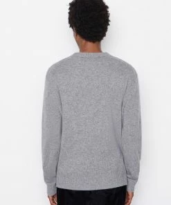 Frame-denim Men The Cashmere Crewneck Sweater -- Gris