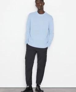 Frame-denim The Cashmere Crewneck Sweater -- Powder Blue Men