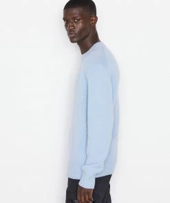 Frame-denim The Cashmere Crewneck Sweater -- Powder Blue Men