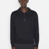 Frame-denim Polo Sweater -- Noir Men