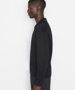 Frame-denim Polo Sweater -- Noir Men