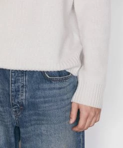 Frame-denim The Cashmere Crewneck Sweater -- Milk Men