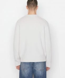Frame-denim The Cashmere Crewneck Sweater -- Milk Men