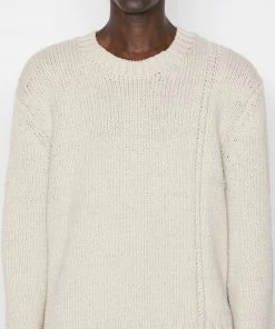 Frame-denim Men Crewneck Sweater -- Milk Beige