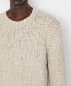Frame-denim Men Crewneck Sweater -- Milk Beige