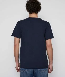 Frame-denim Men Frame Logo Tee -- Navy